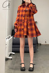 SHUSHU TONG double collar long coat aw21co07 orange